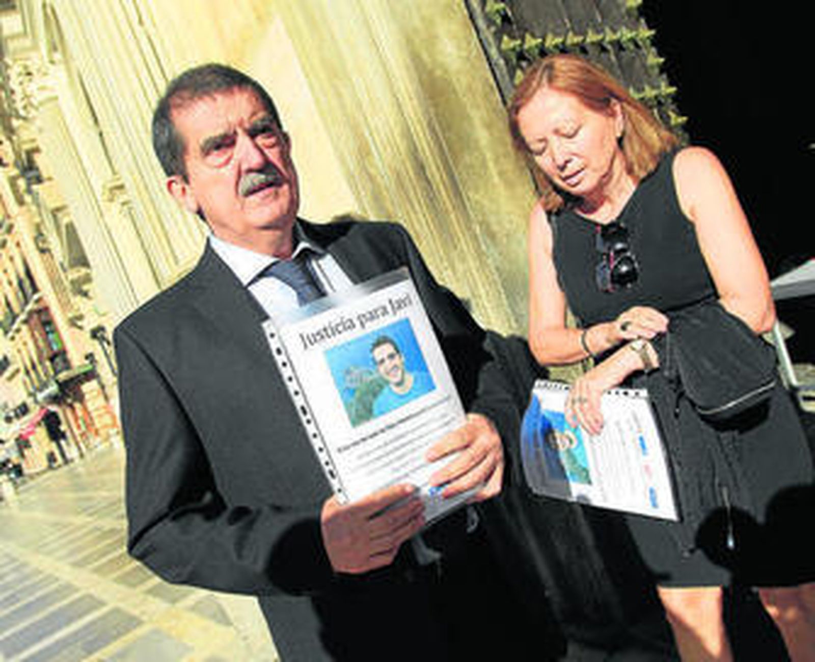 Maximiano y Maribel, en una de sus visitas a Granada para reunirse con el presidente del TSJA.