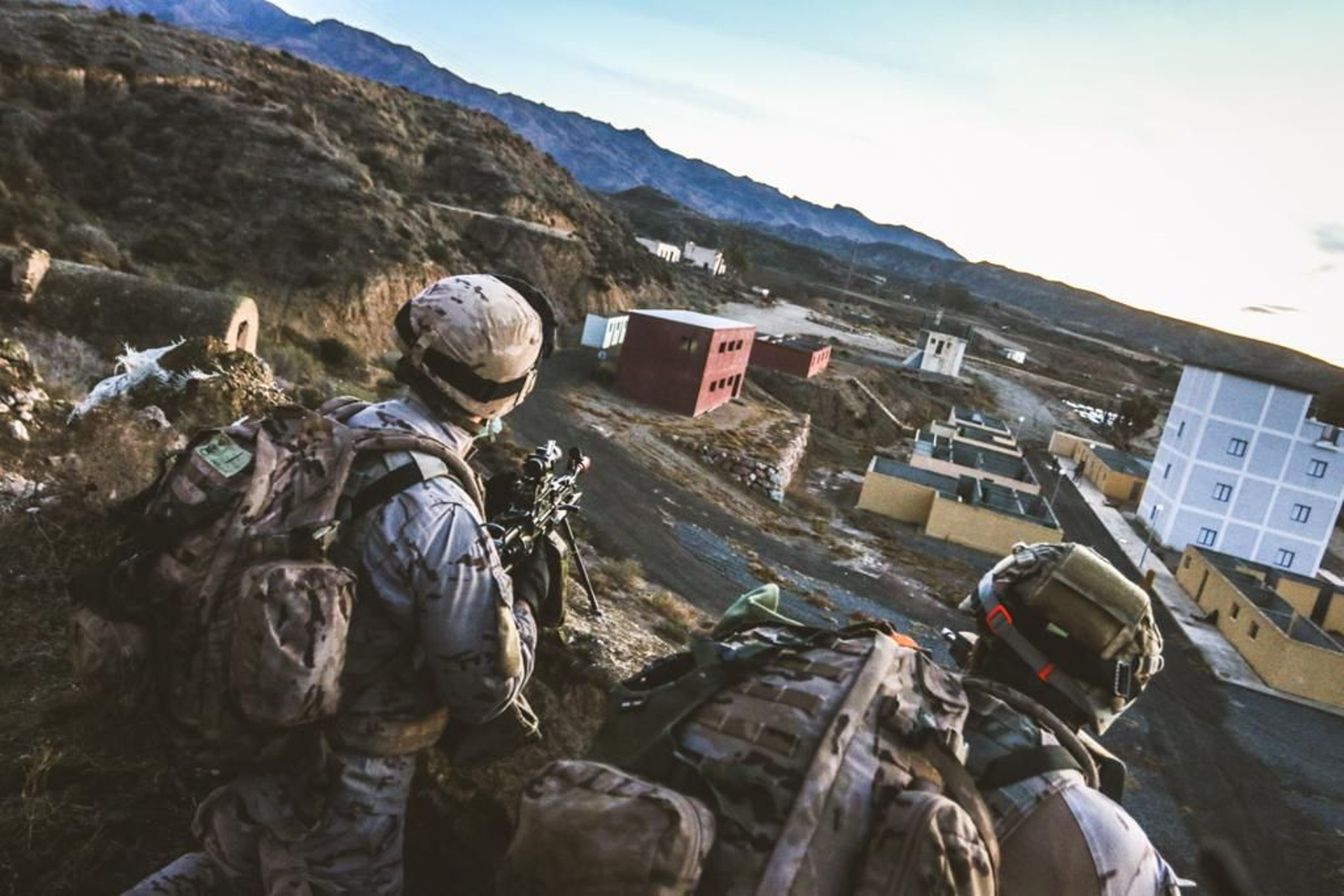 Imágenes de las maniobras del Tercio de Armada de Infantería de Marina en Almería