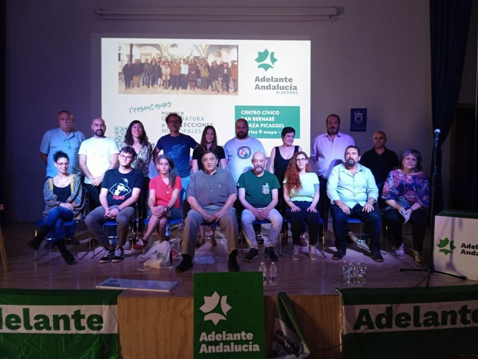 El equipo de Adelante Andalucía para las elecciones municipales de Algeciras.