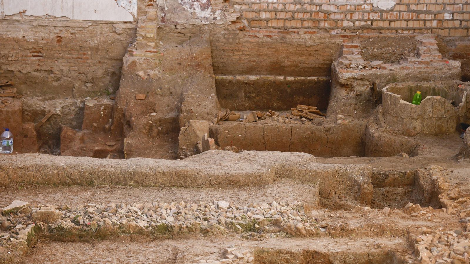Detalle de los restos arqueológicos que se han encontrado.