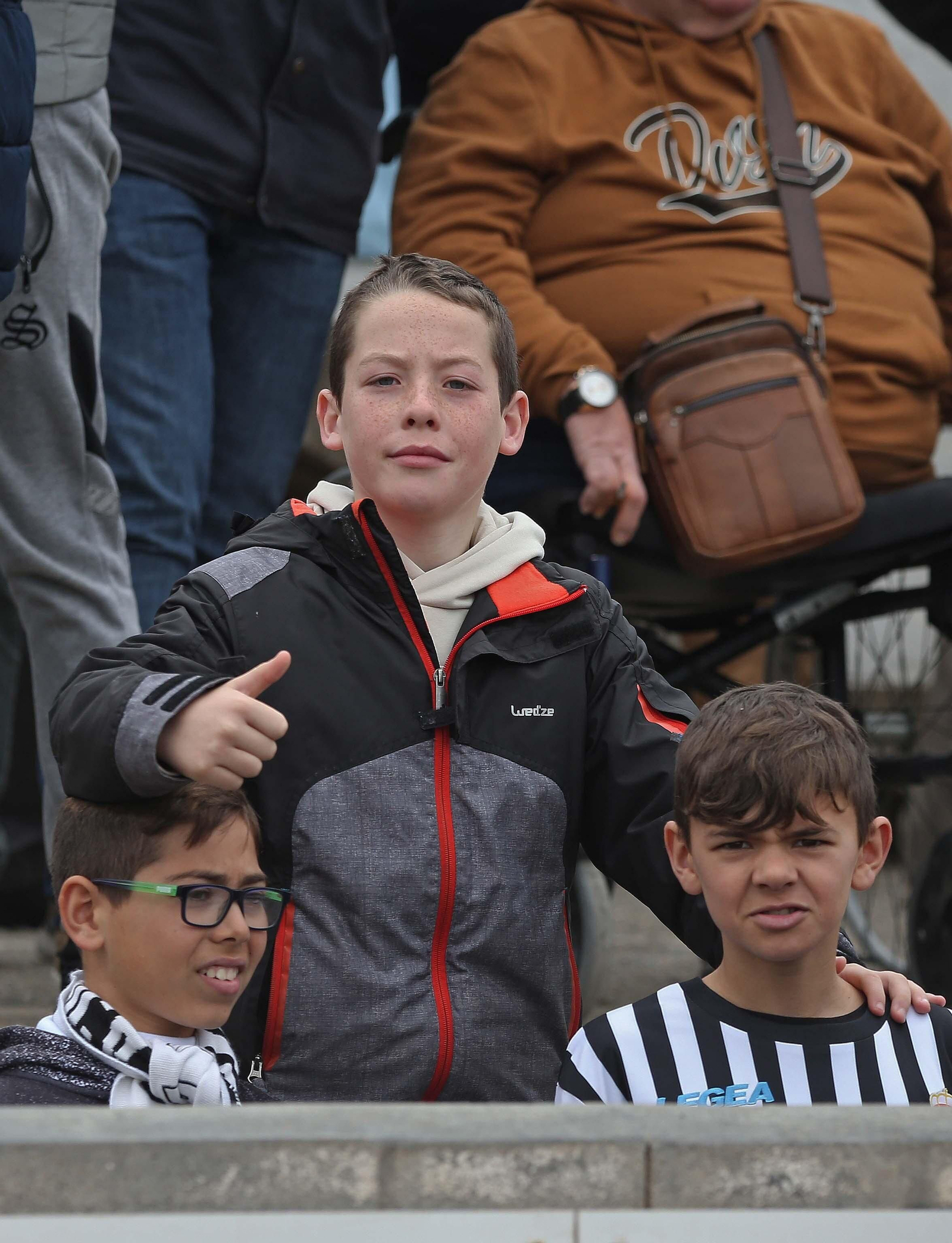 Fotos de la afición durante el Balona - San Fernando en el Municipal de La Línea