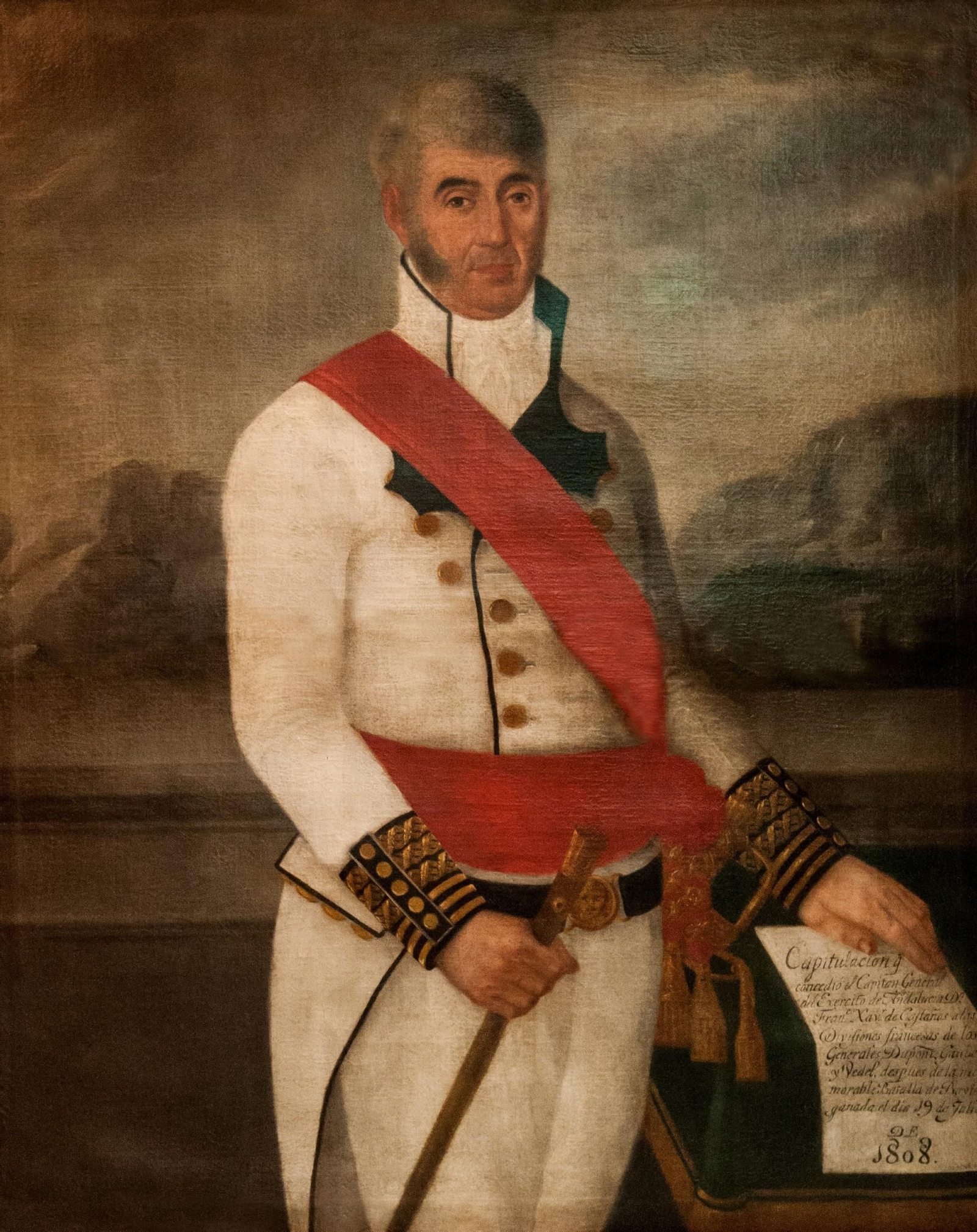 Retrato del General Francisco Javier Castaños, que se expone en el Museo Municipal de Algeciras, de autor desconocido.