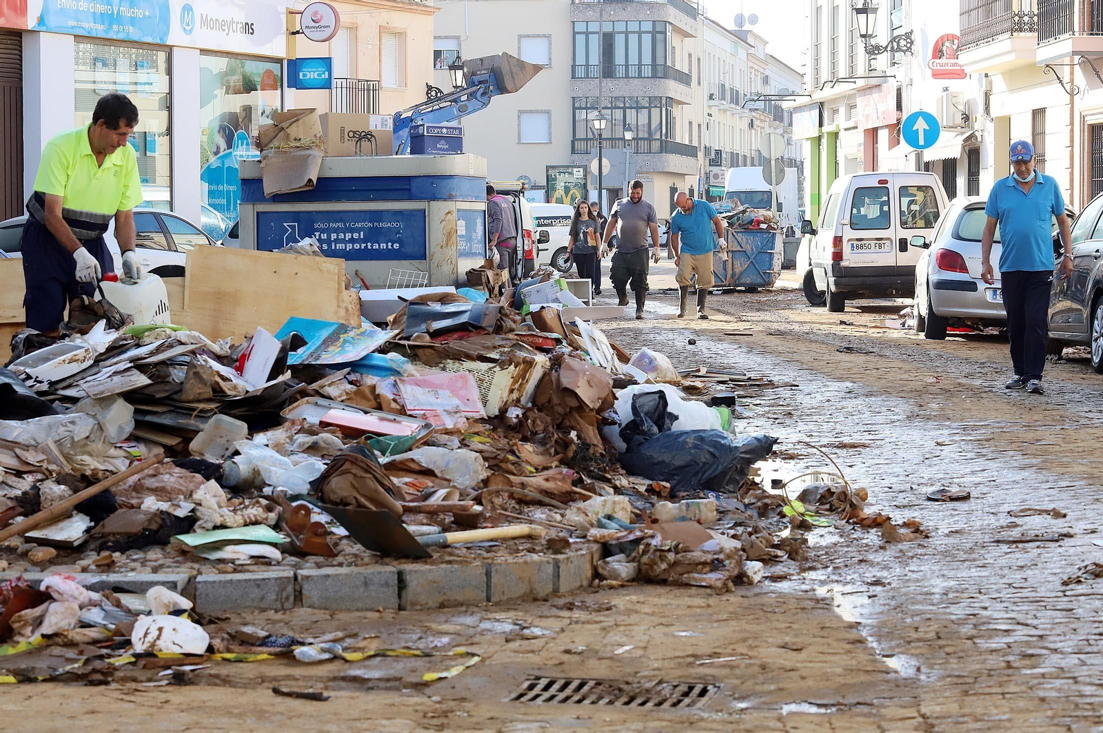 Imágenes de los destrozos provocados por el temporal en Lepe