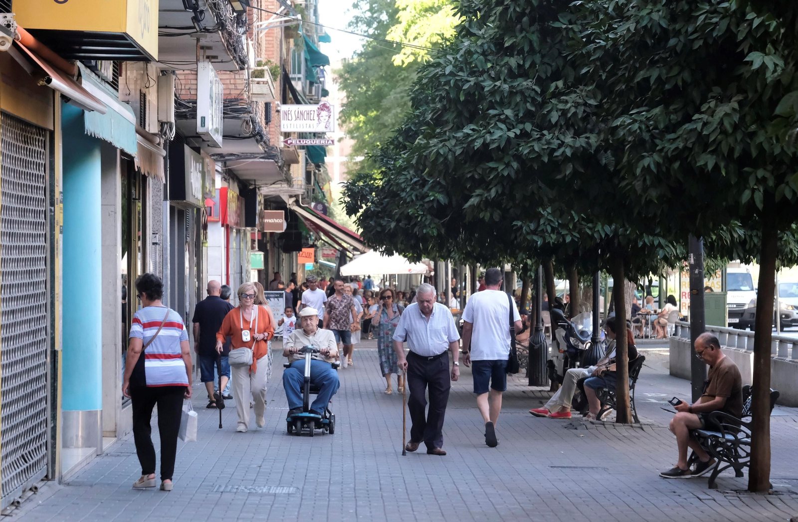 Un día de agosto en el barrio de la Viñuela de Córdoba, en imágenes
