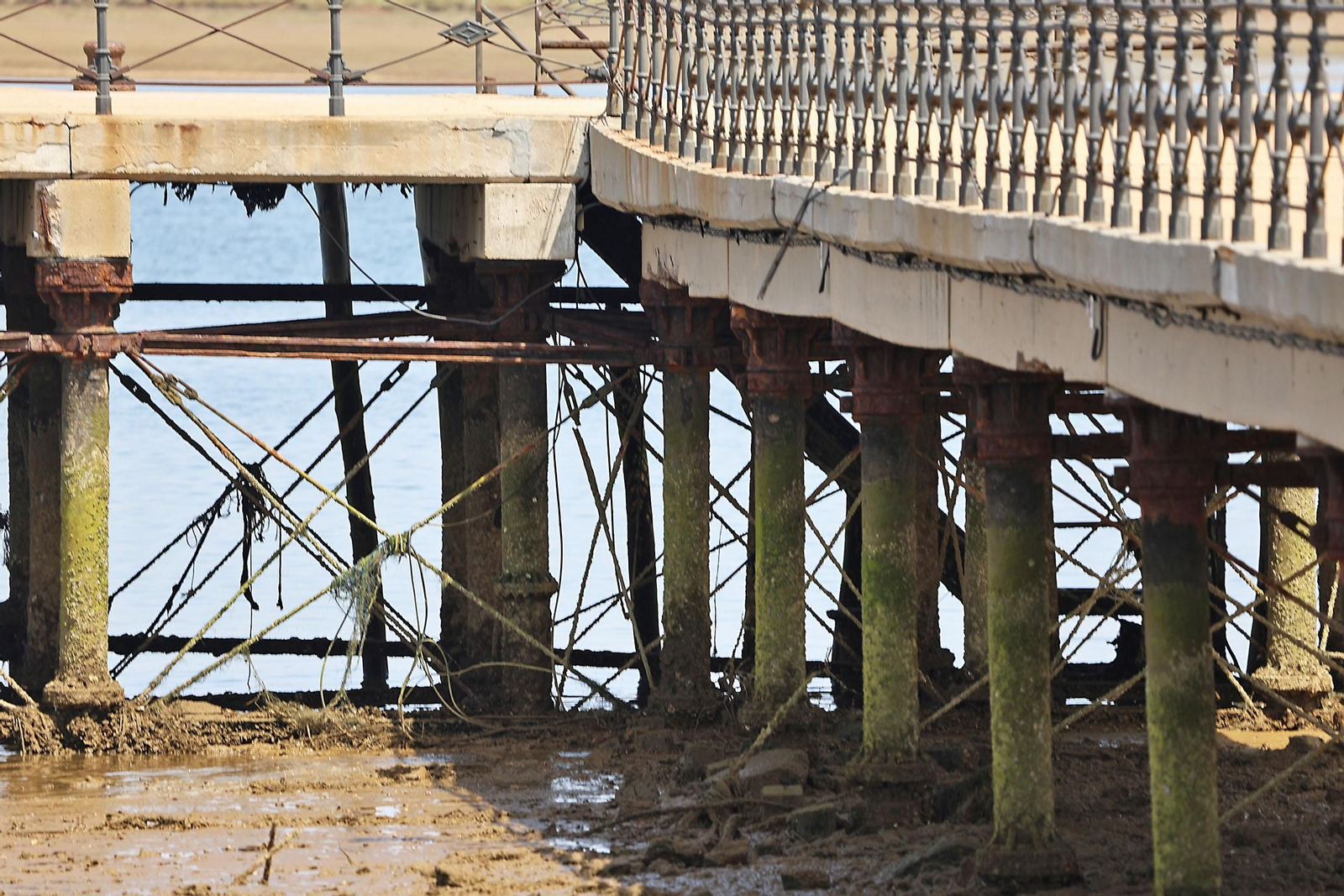 Imágenes del estado actual del muelle de la Reina en La Rábida