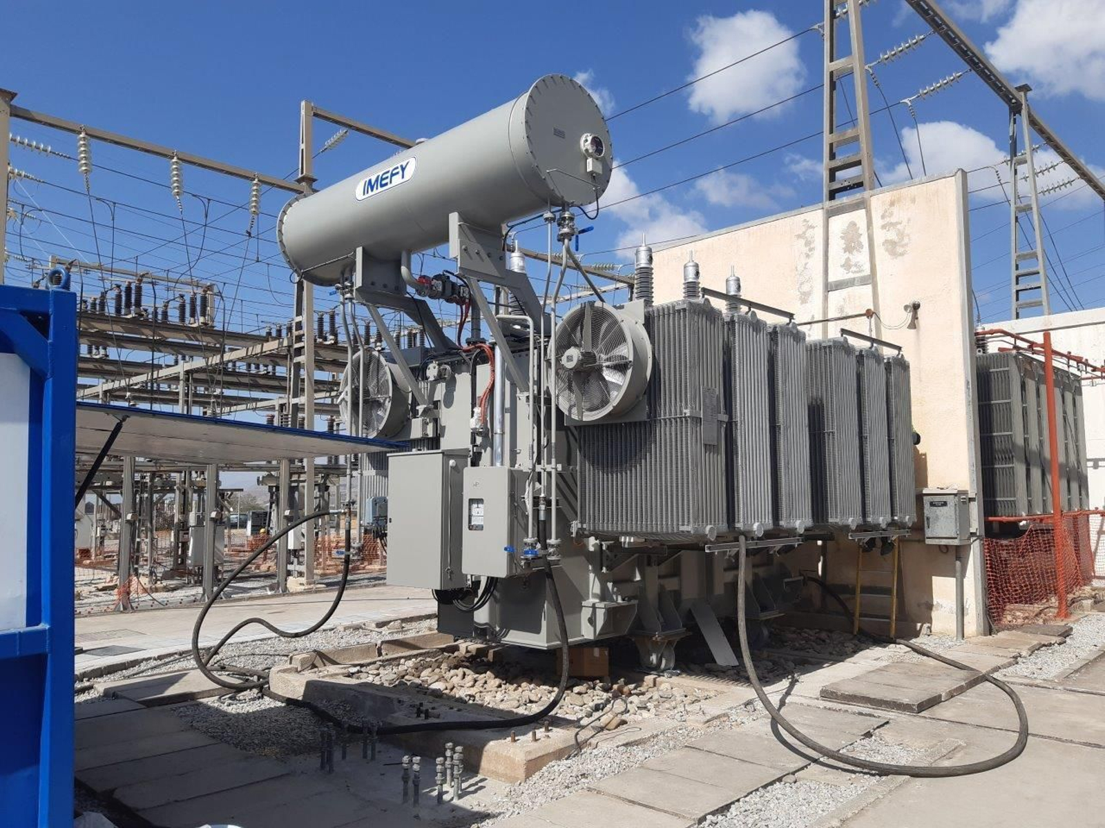 Imagen de archivo de una subestación eléctrica