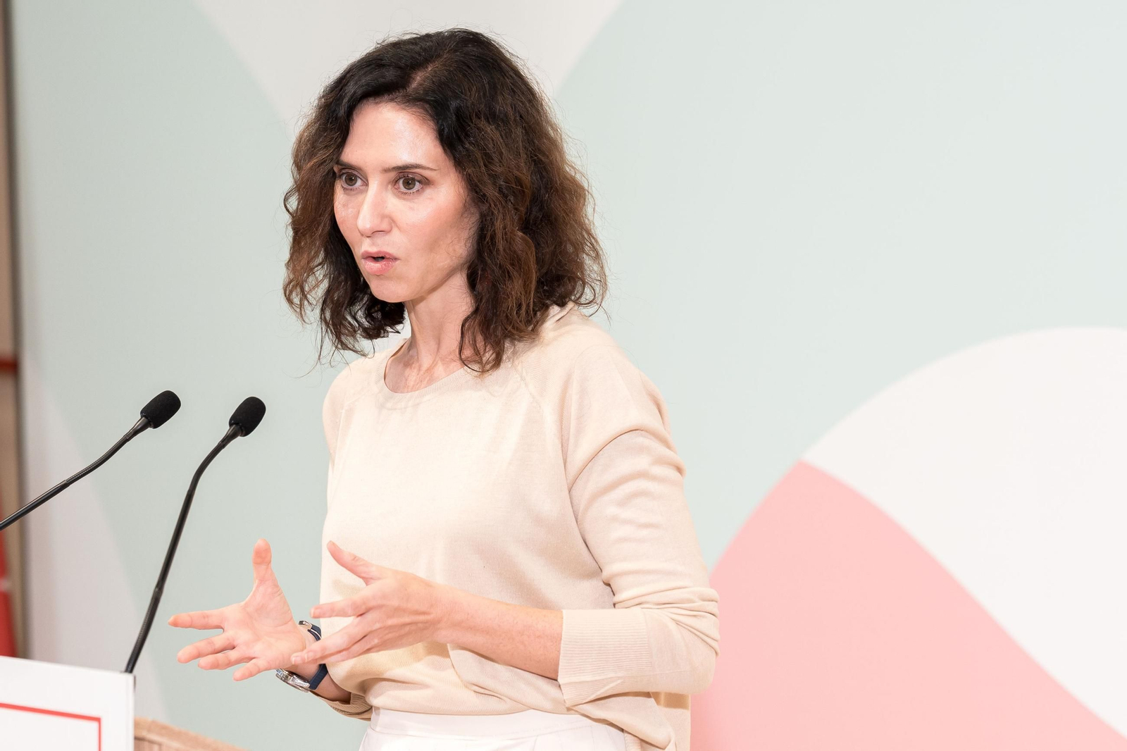La presidenta de la Comunidad de Madrid, Isabel Díaz Ayuso, este martes.