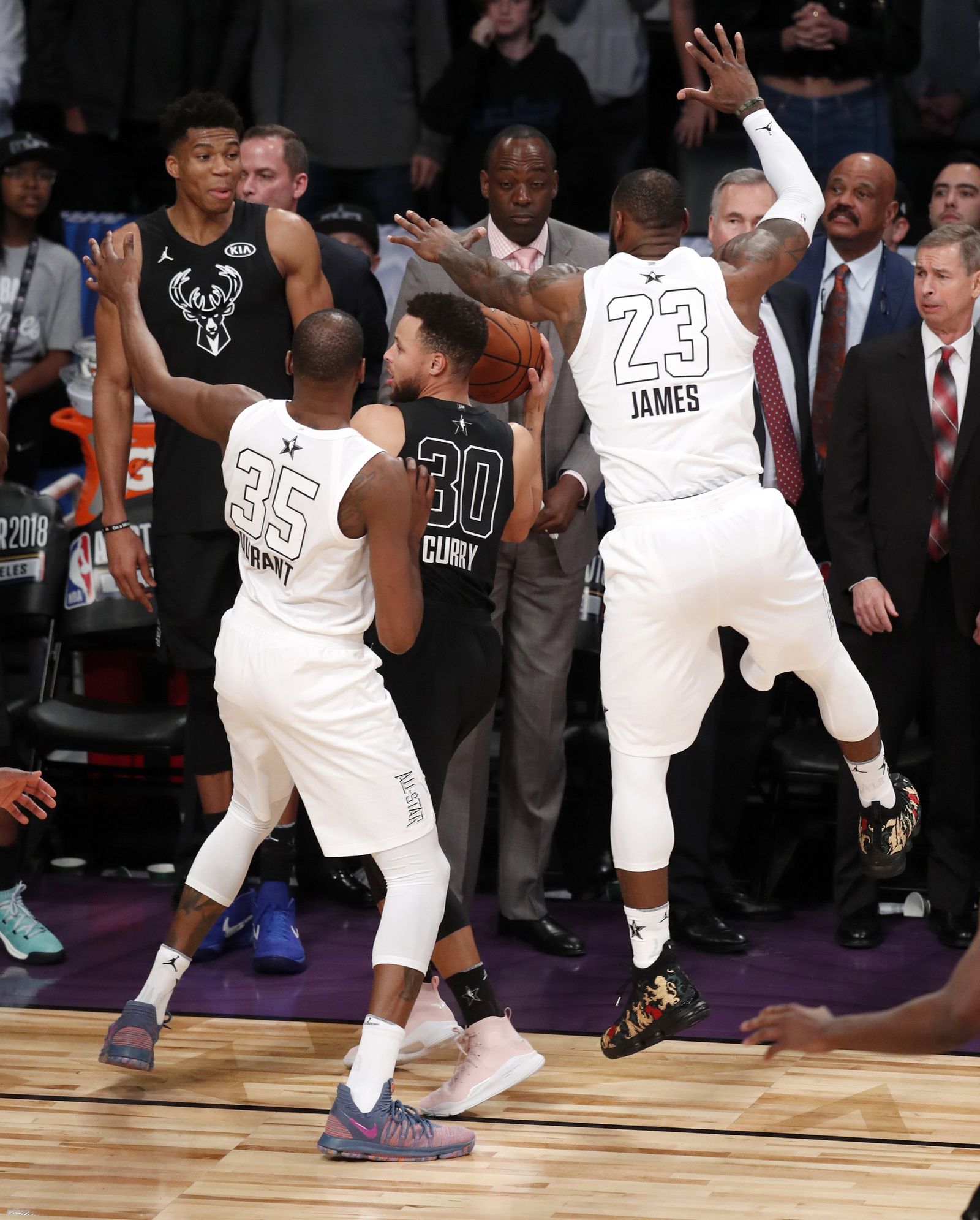 El partido del All-Star de la NBA, en imágenes