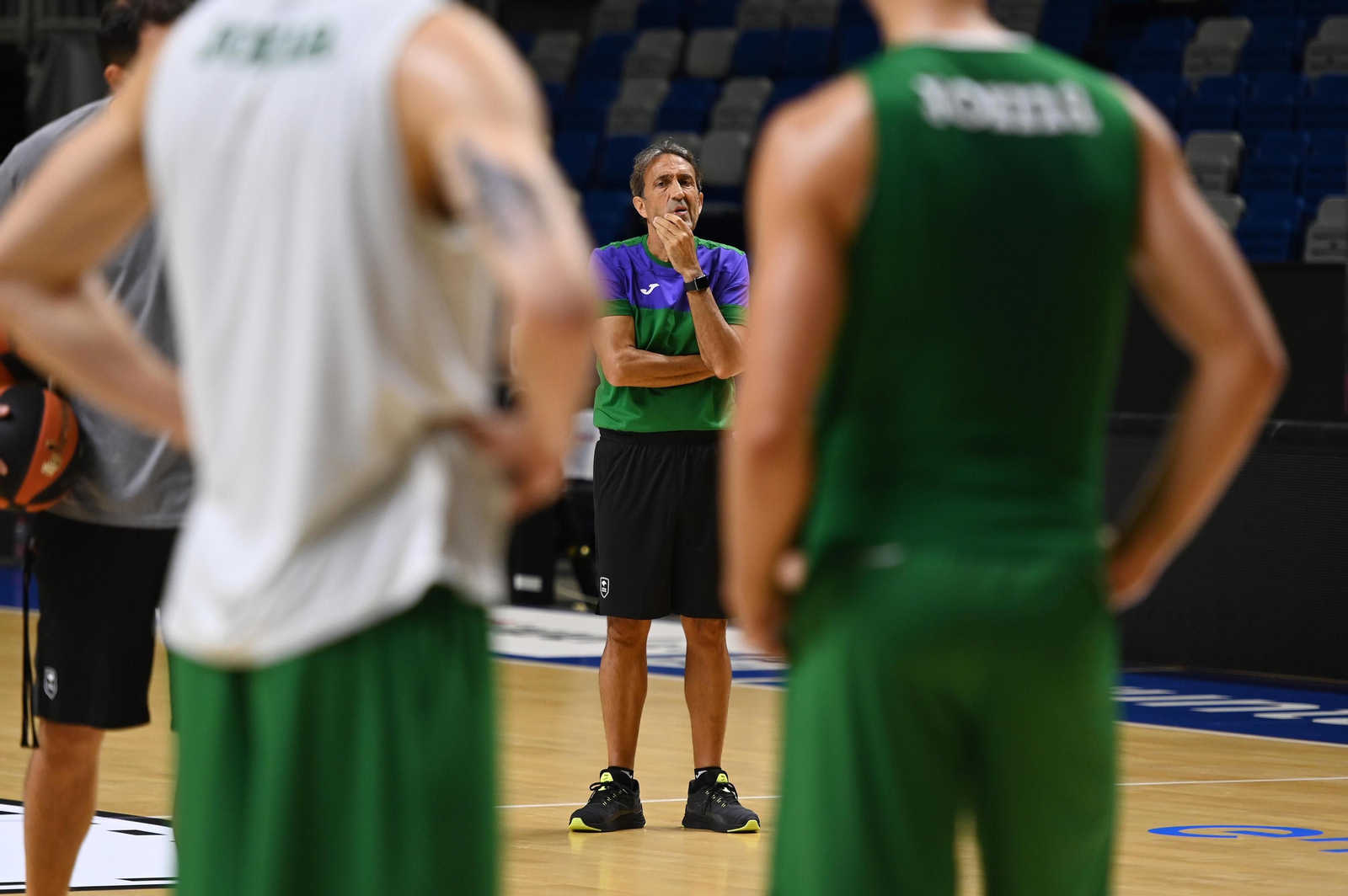 Las fotos del entrenamiento del Unicaja antes de recibir al Barcelona