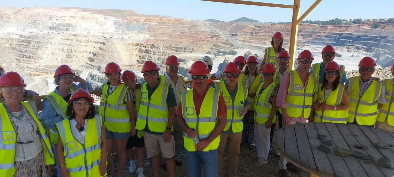 Un momento de la visita