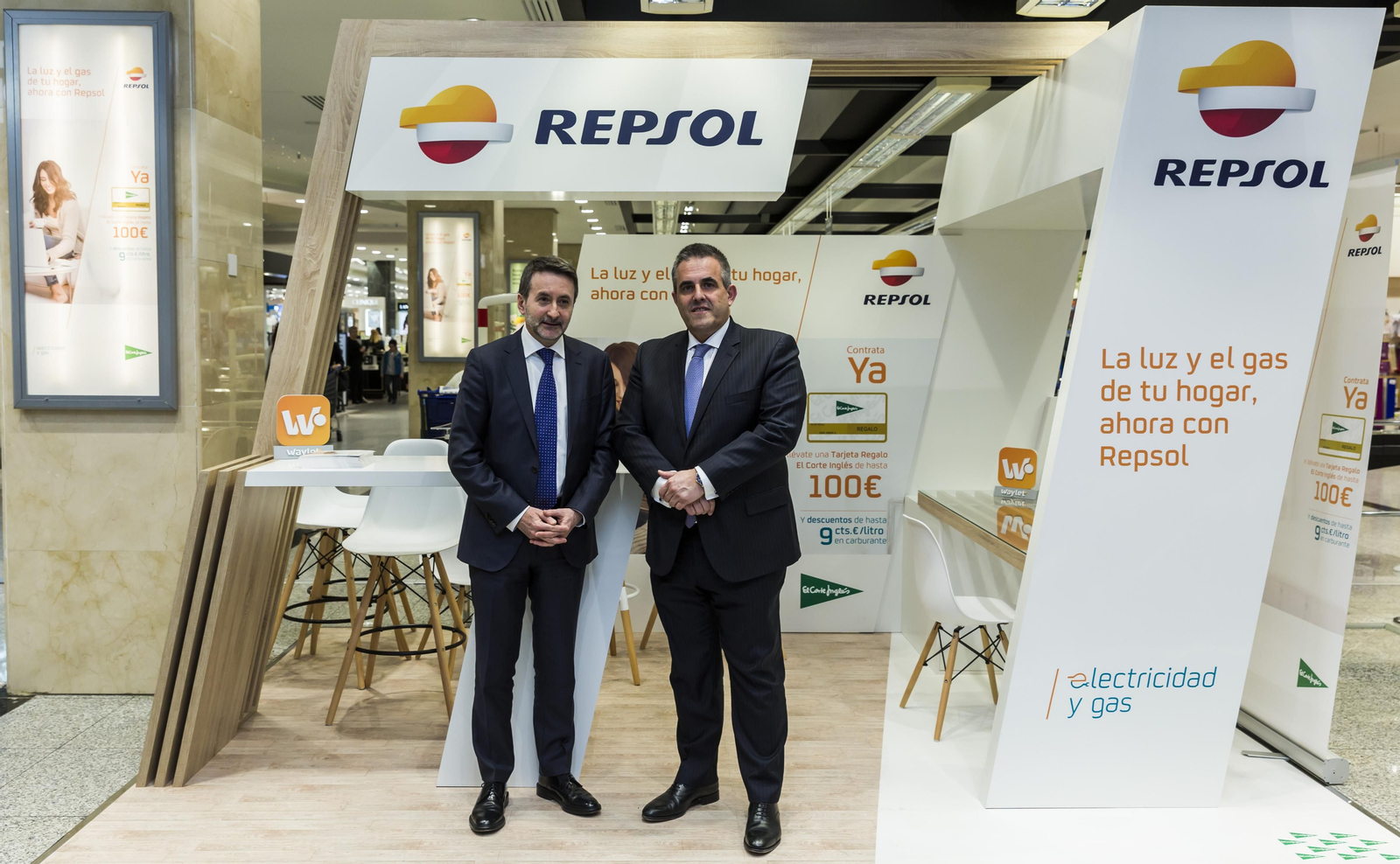 Los CEO de Repsol, Josu Jon Imaz, y de El Corte Inglés, Víctor del Pozo.