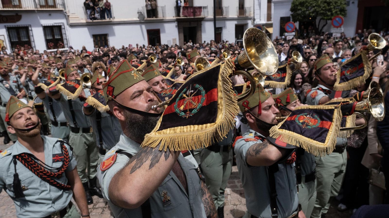 Banda de guerra en el Coso Viejo