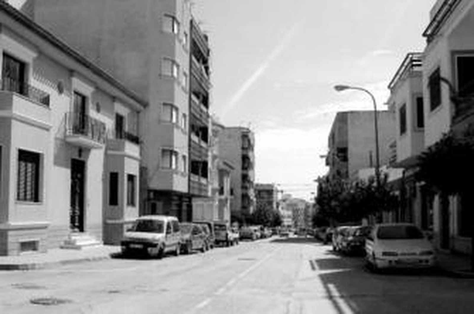 Viviendas de la calle Ramón y Cajal donde tuvieron lugar los hechos.