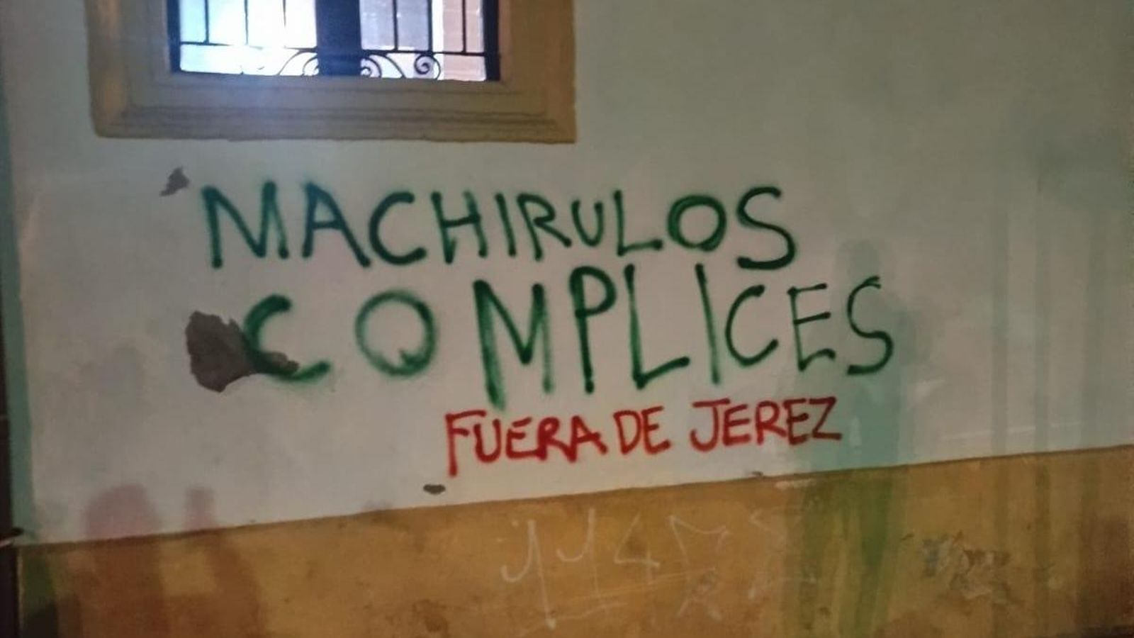 Otra de las pintadas realizadas.