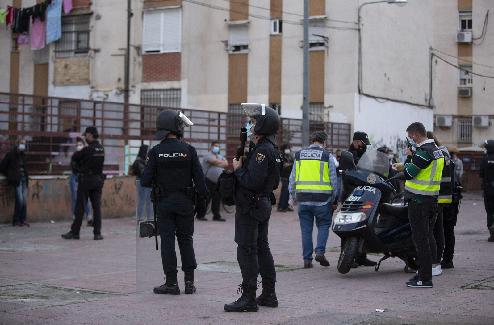 Operación policial en el Polígono Norte.