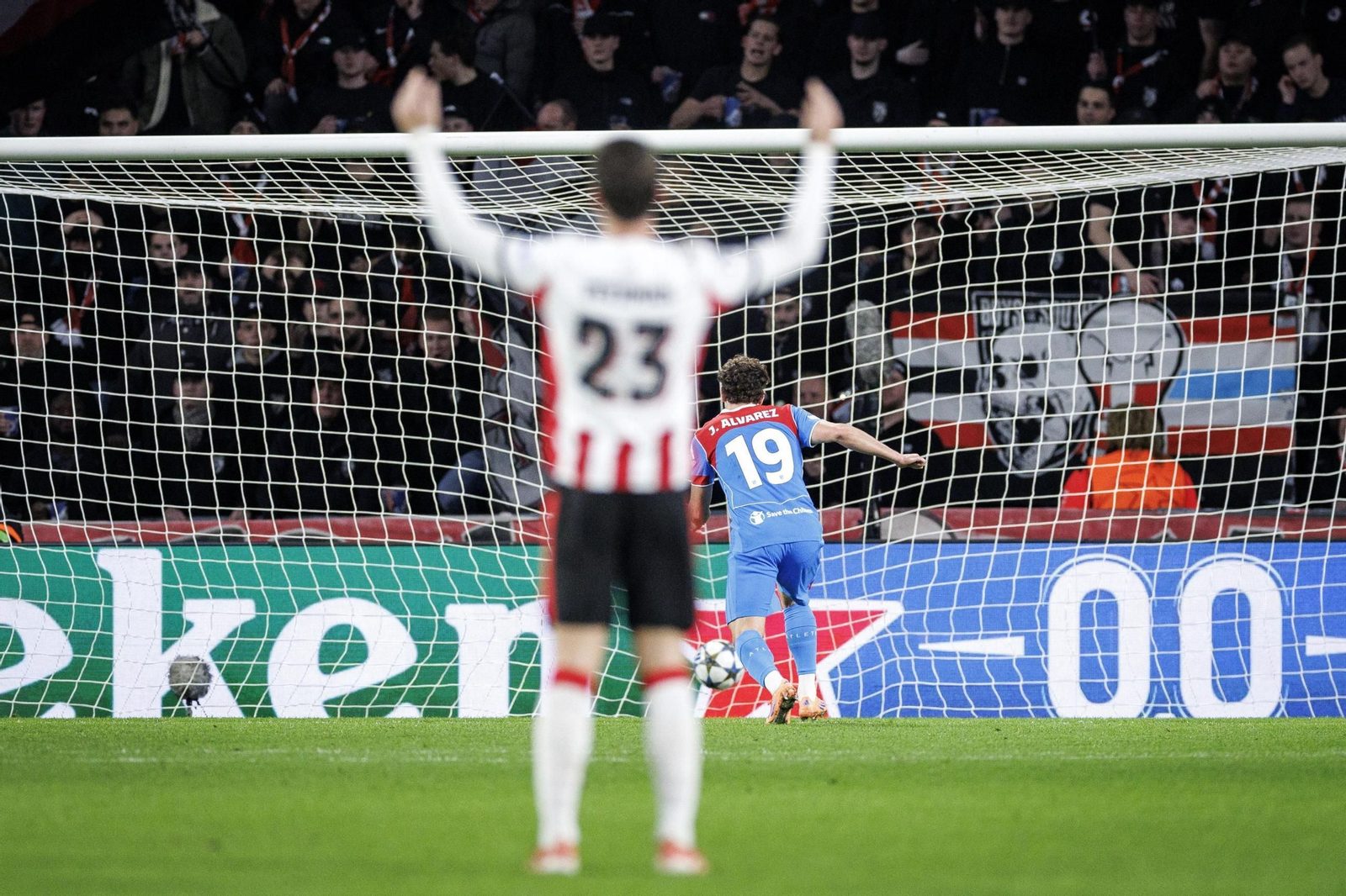 Las imágenes del PSV Eindhoven-Atlético de Madrid