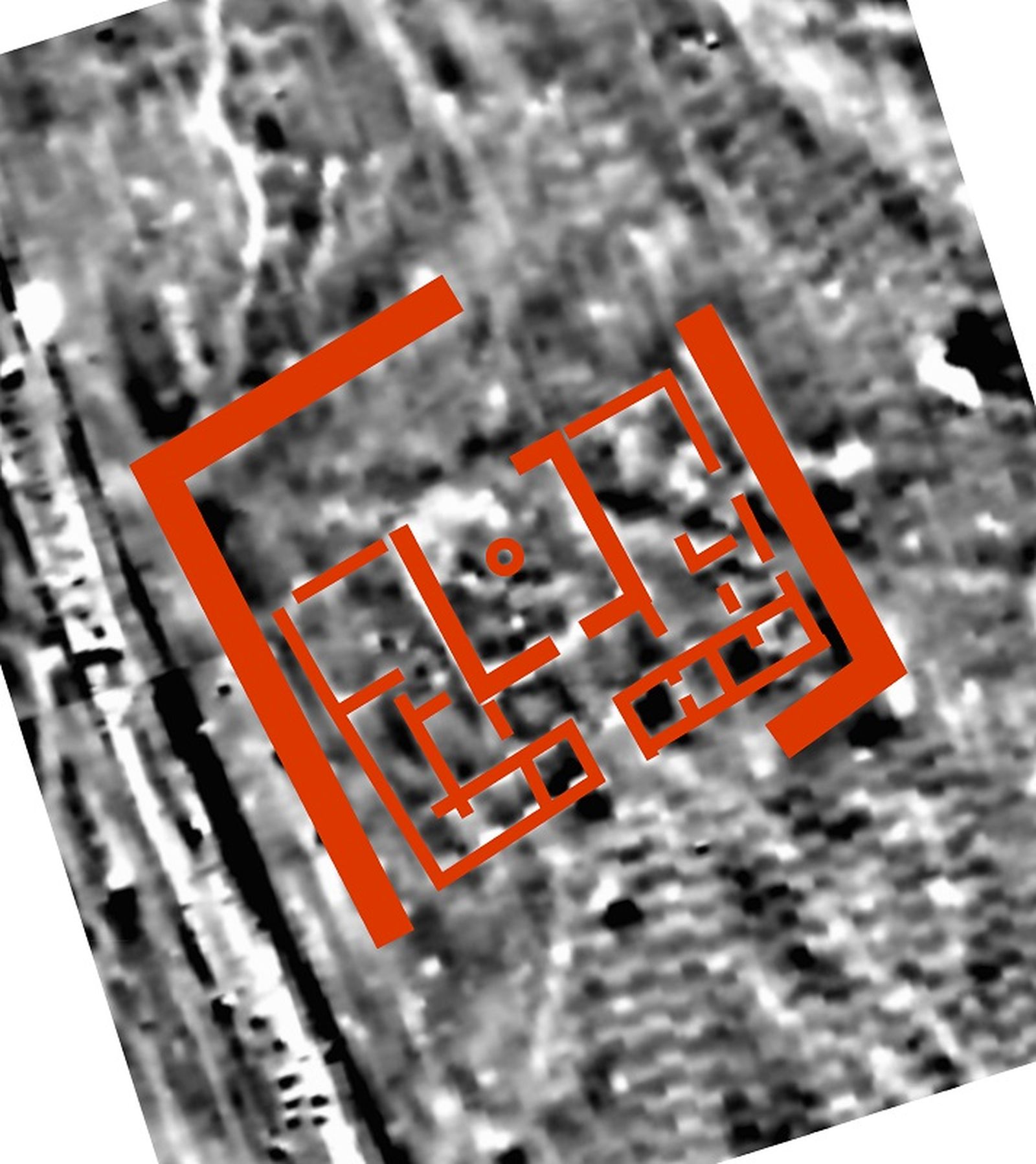 Magnetograma, interpretación de la prospección del año 2000.