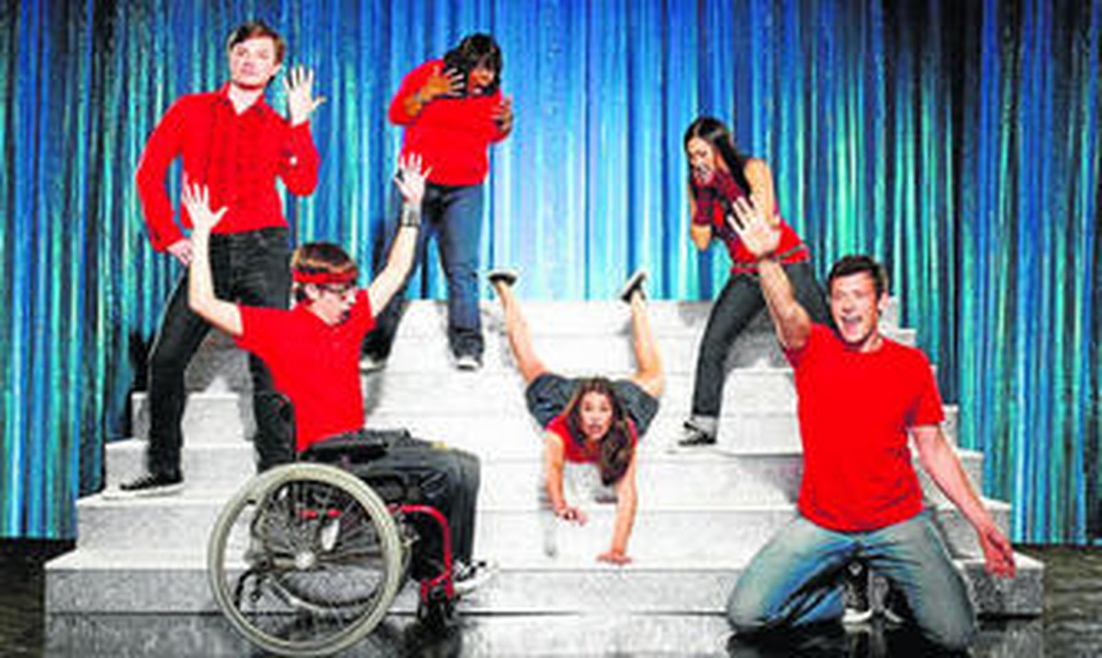 Los protagonistas de Glee, la serie revelación de esta temporada en Estados Unidos.