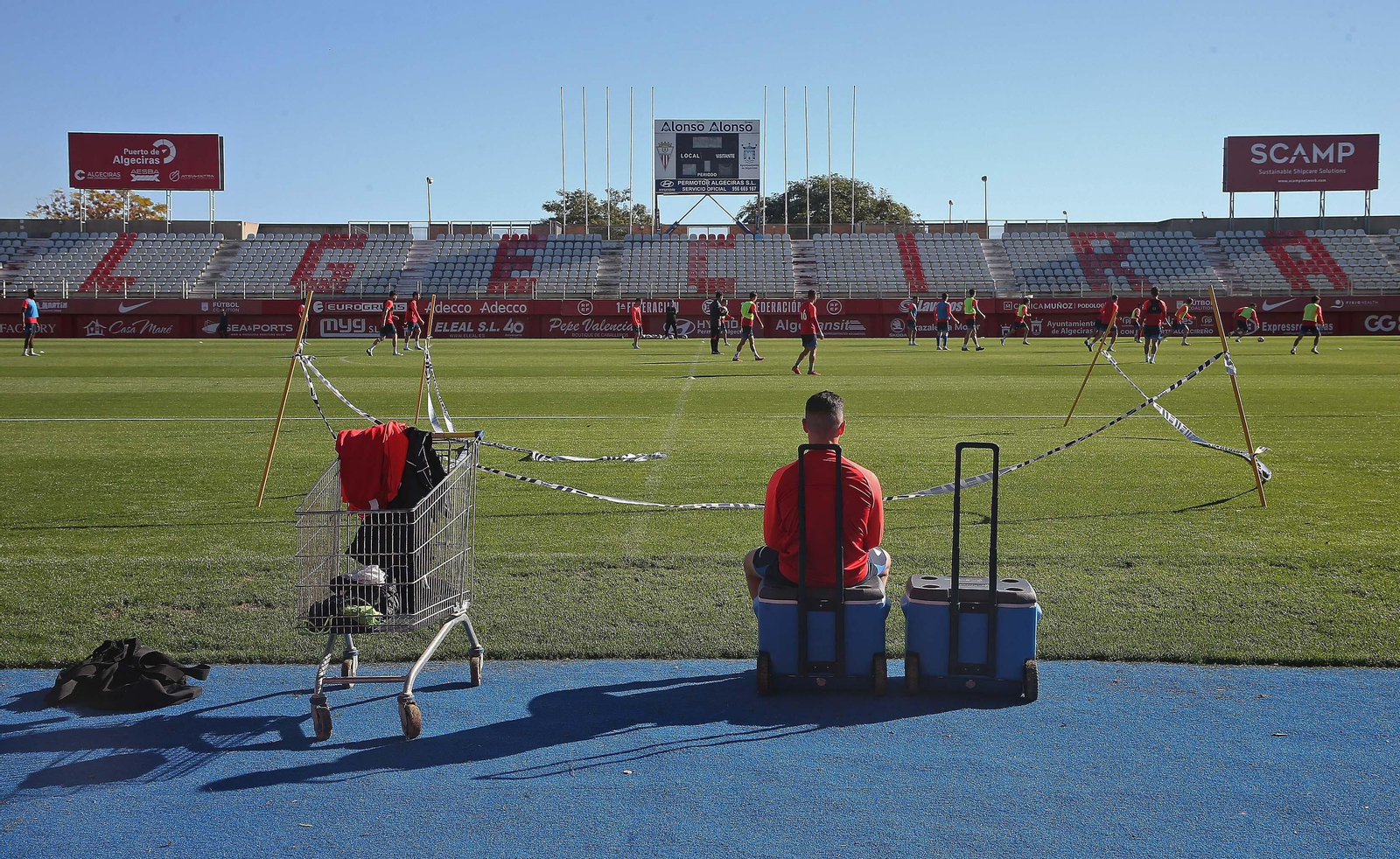 El entrenamiento del Algeciras CF, en imágenes