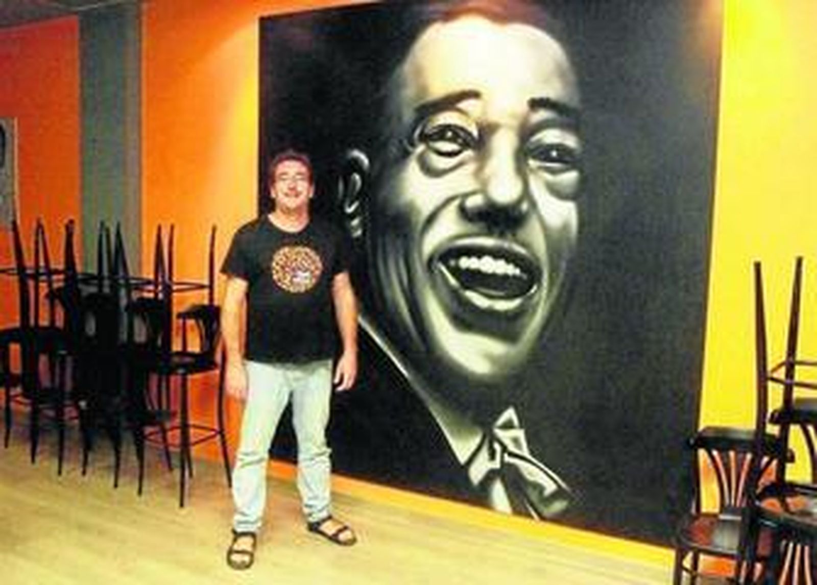 Pablo Mazuecos, alma de Clasijazz, en la sala de conciertos de la Asociación.