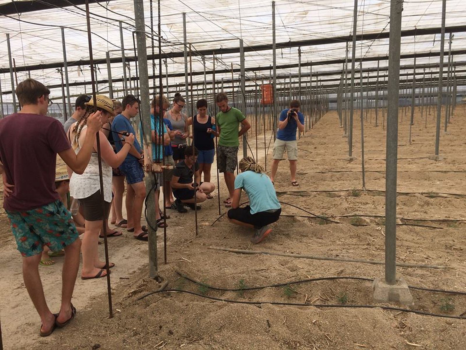Visita a las instalaciones de la empresa Clisol Agro en El Ejido por parte de un grupo de estudiantes alemanes.