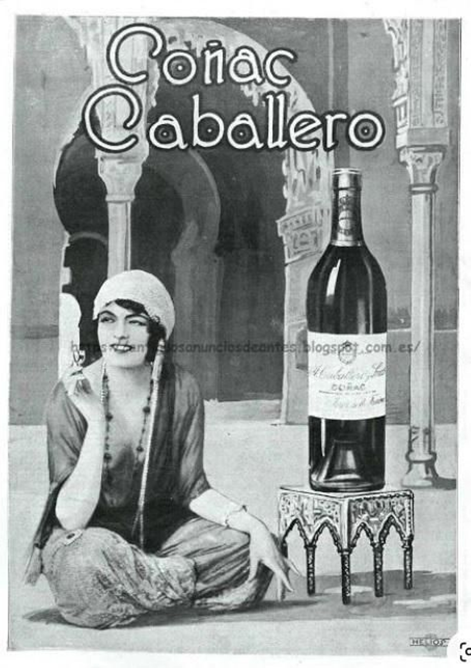 Exotismo para un anuncio de A. Caballero, agencia Helios, 1921