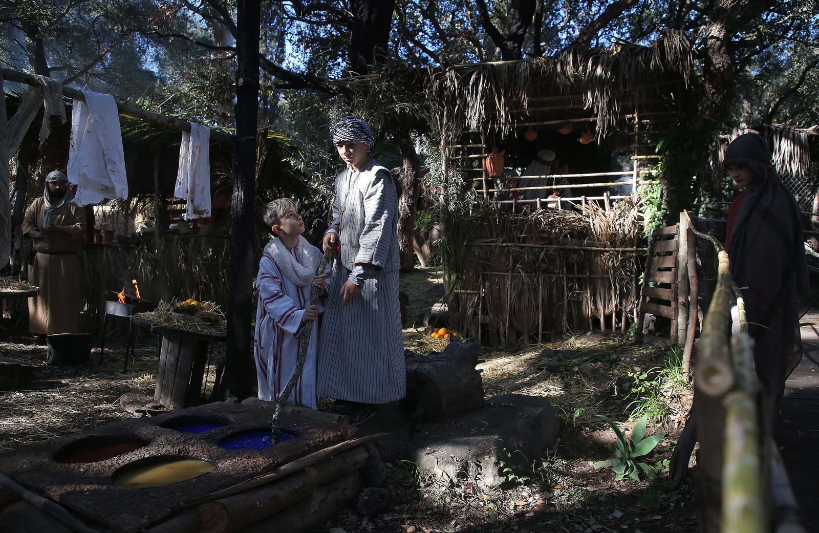La inauguración del Belén Viviente de Pelayo, en imágenes