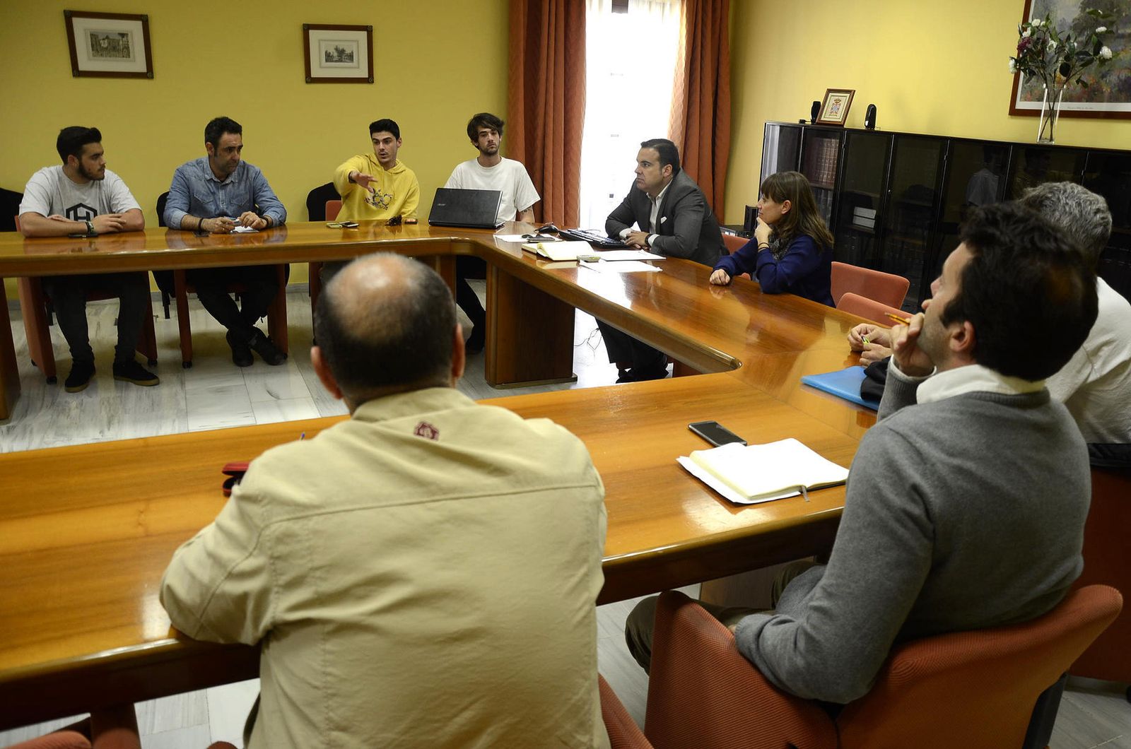 Reunión de la Mesa del Skate, en el Ayuntamiento de Jerez.