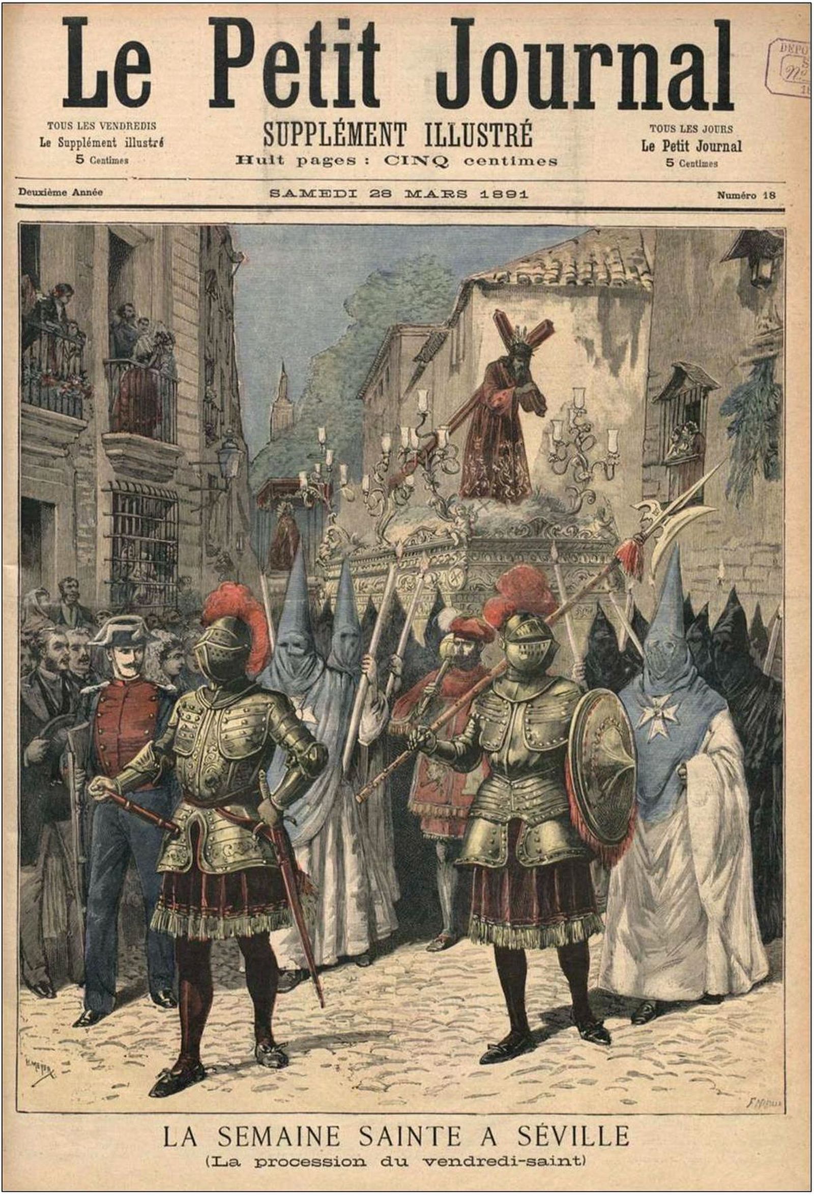 Portada de Le Petit Journal en 1891