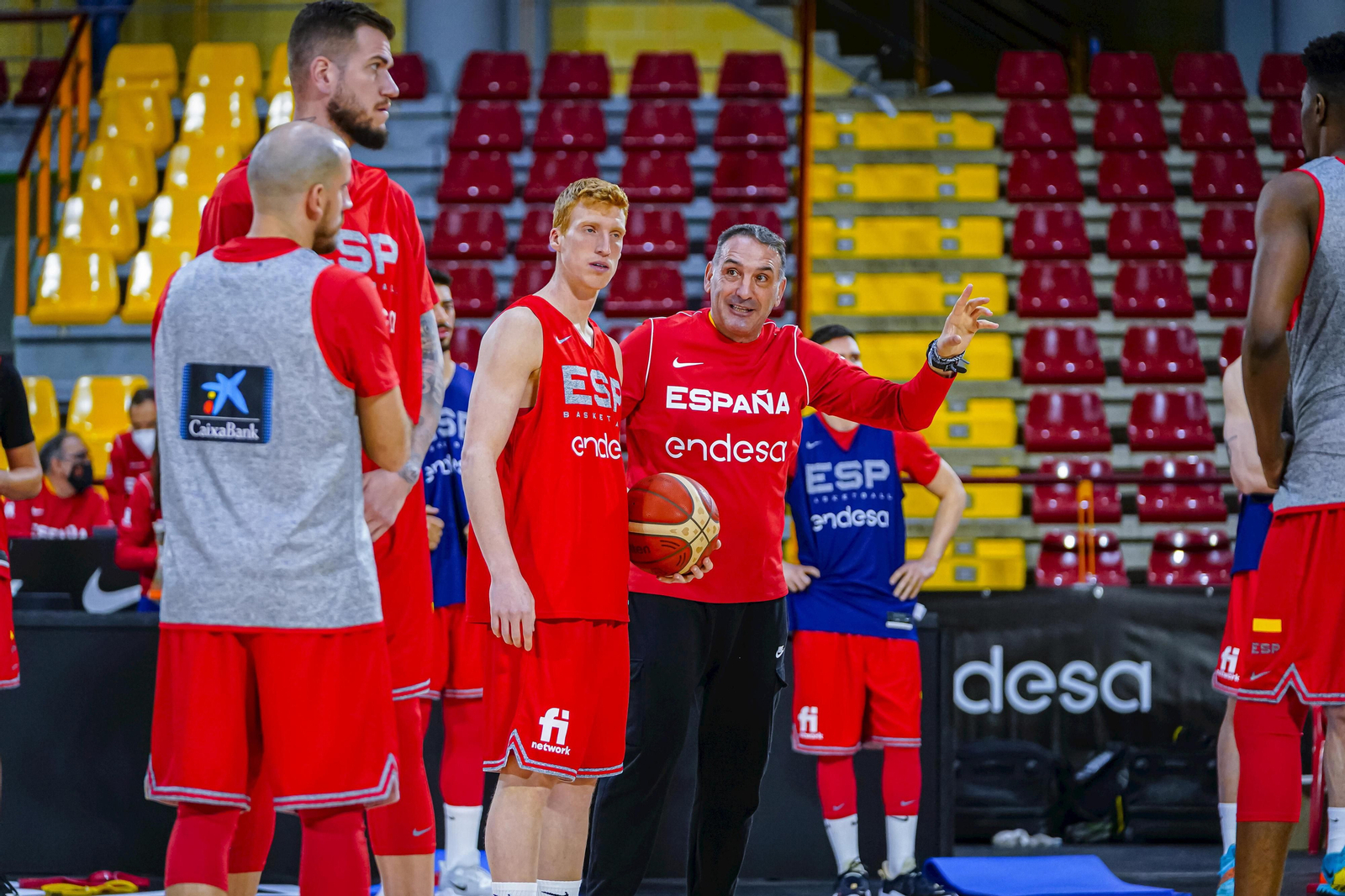 Alberto Díaz, Jonathan Barreiro, Francis Alonso y Rubén Guerrero, con España