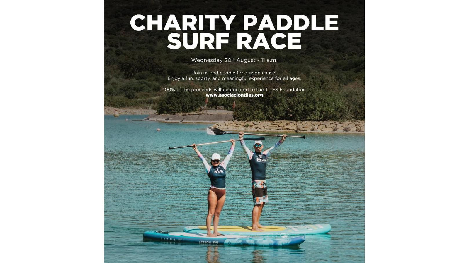 El cartel de la actividad en Sotogrande.