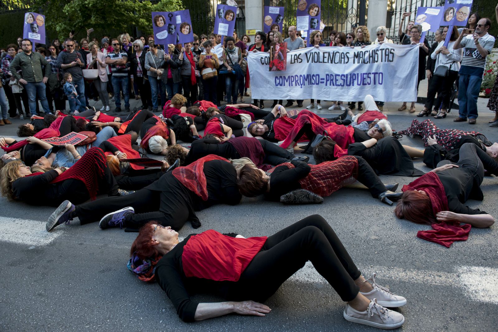 Una de las manifestaciones contra la violencia de género