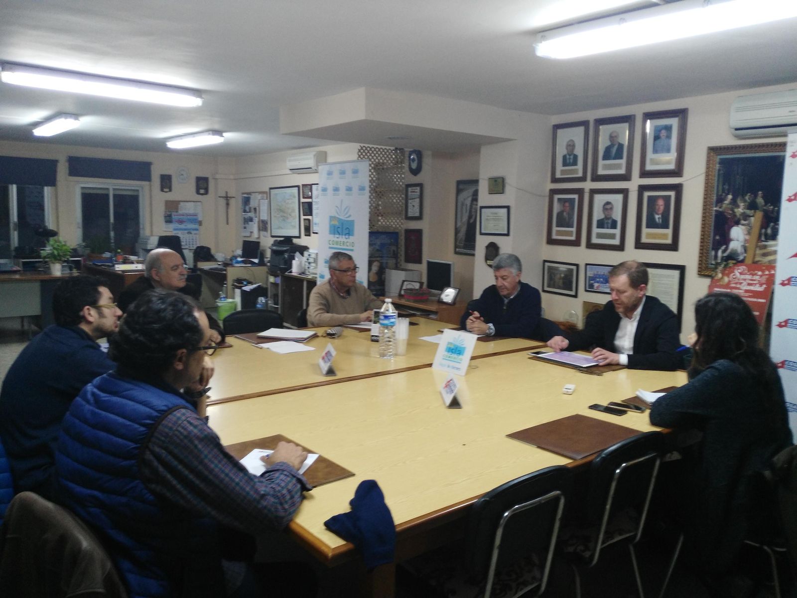 Reunión de Acosafe con el concejal de Desarrollo Económico.