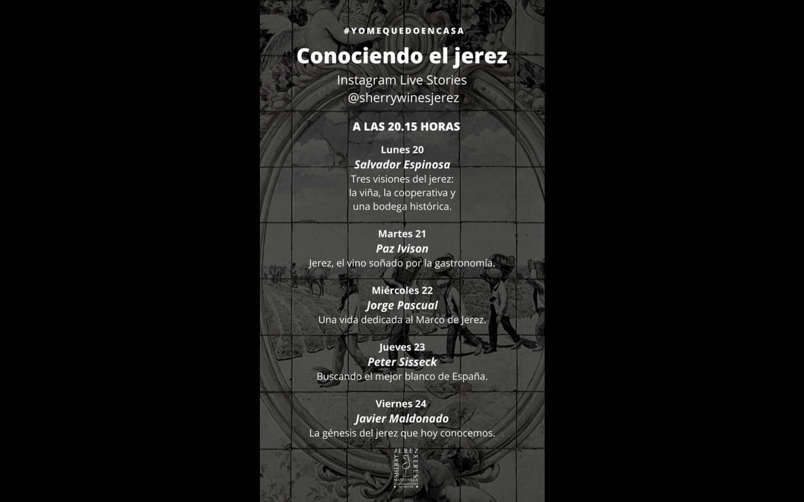 Programa de directos en Instagram del Consejo Regulador para esta semana