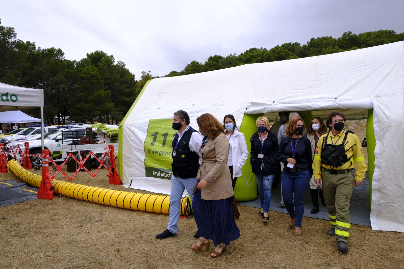 Fotogalería simulacro incendio forestal. Parque periurbano de Castala. Berja (Almería)