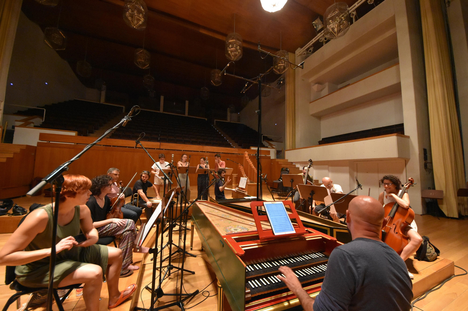 Grabación de 'La guerra de los gigantes' en el Auditorio Manuel de Falla de Granada