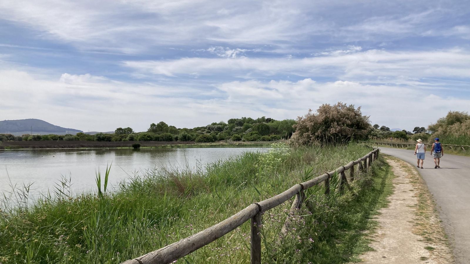 Laguneto, situado junto al centro de recepción de visitantes.