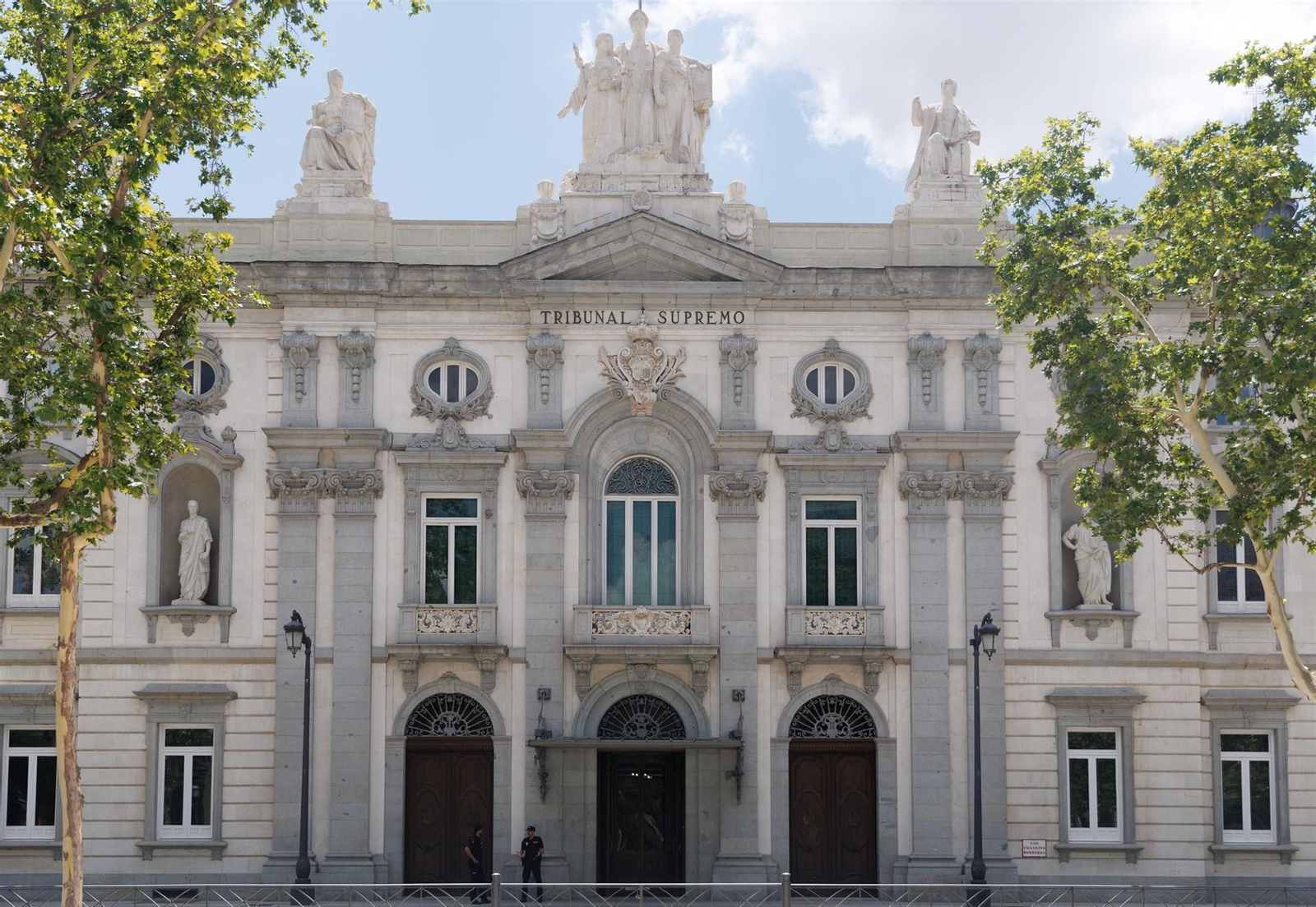 Fachada del Tribunal Supremo.