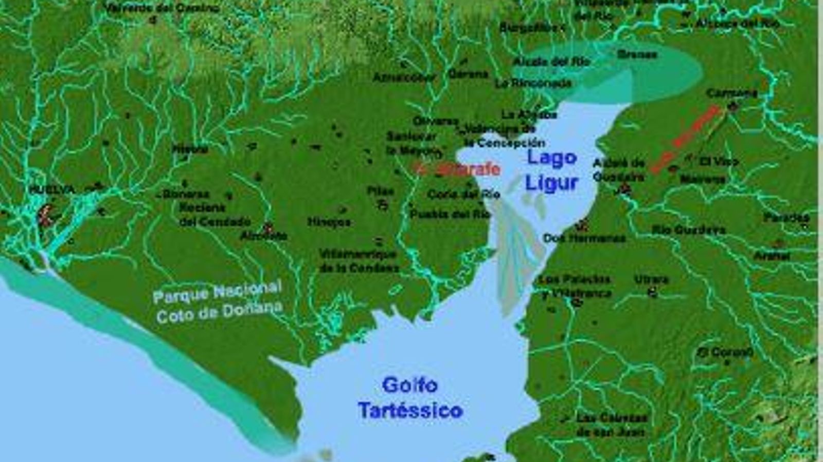 Imagen del antiguo Golfo Tartésico