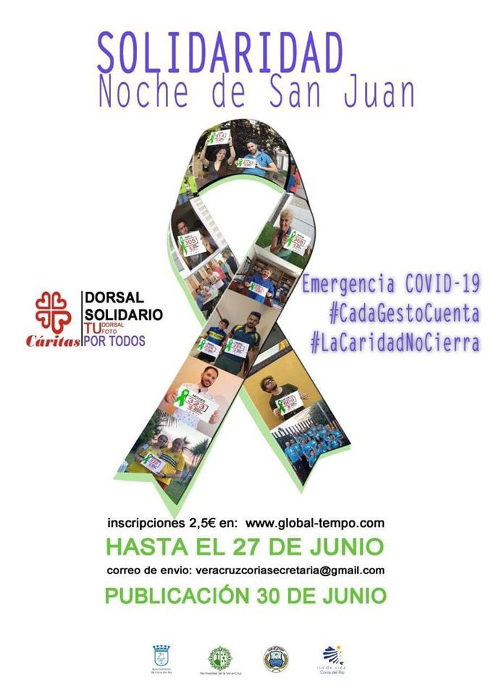 Cartel de la Noche de San Juan Solidaria.