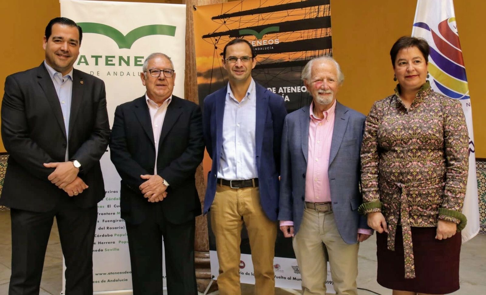La presentación del X Encuentro de Ateneos de Andalucía, el pasado mes de marzo en el Ayuntamiento de Sanlúcar.
