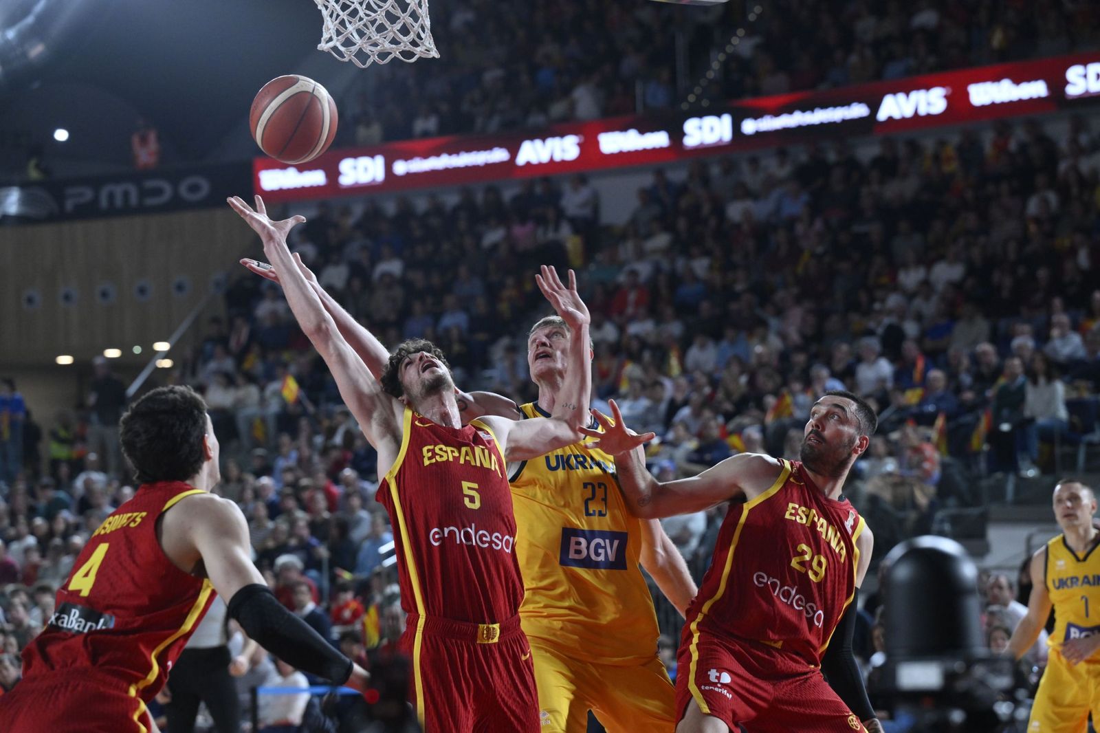 Las mejores fotos del España-Ucrania de baloncesto