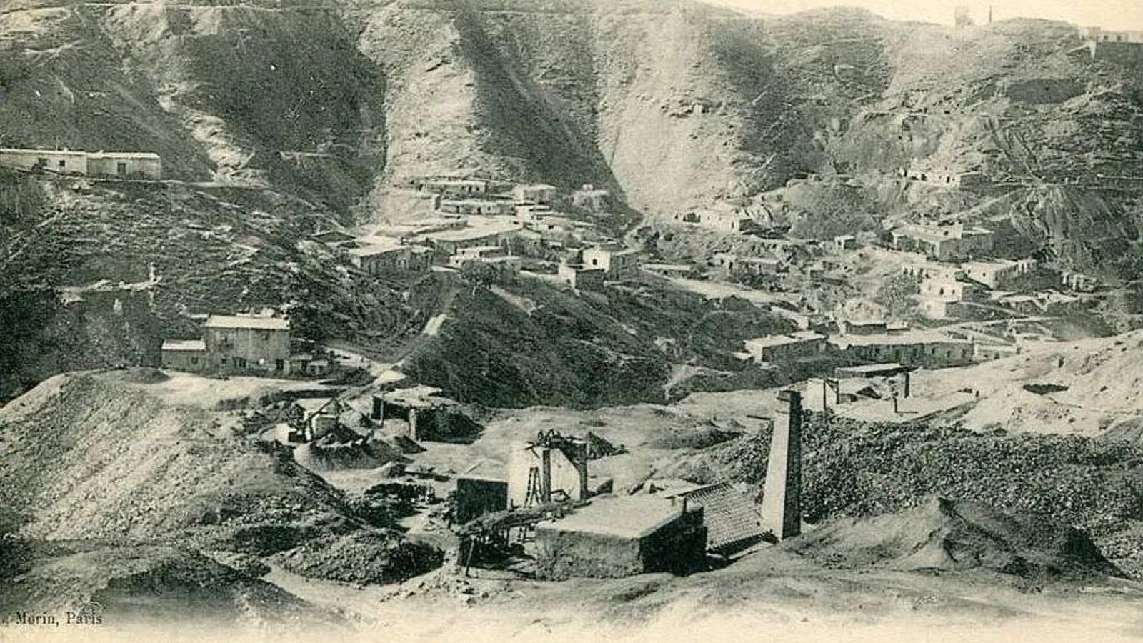 Imagen de la vista general del barranco Jaroso de la Sociètè Minière d'Almagrera