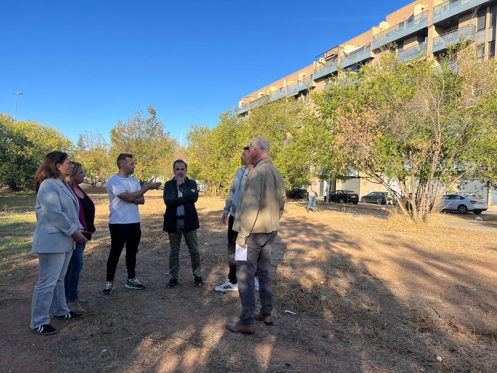 Imagen de la visita del PSOE de Granada a la zona