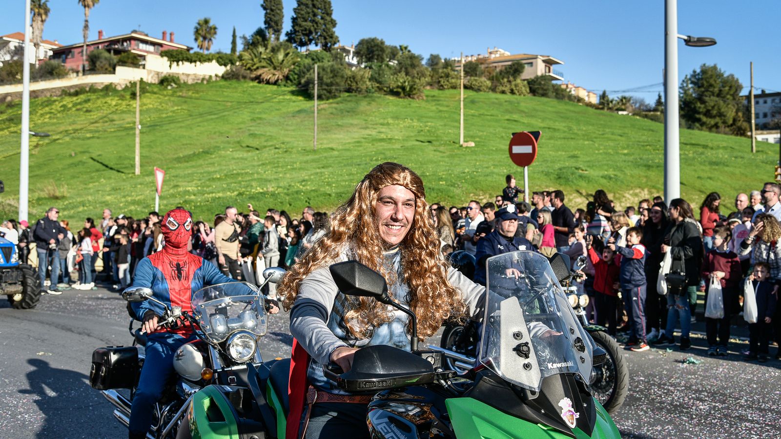 Moteros en la Cabalgata de Reyes 2023