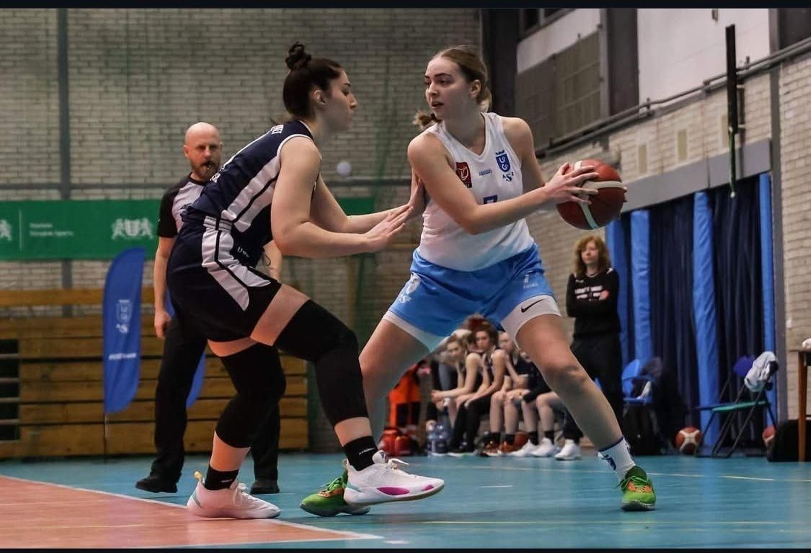 Daria Ryzinska en un partido con su anterior equipo.