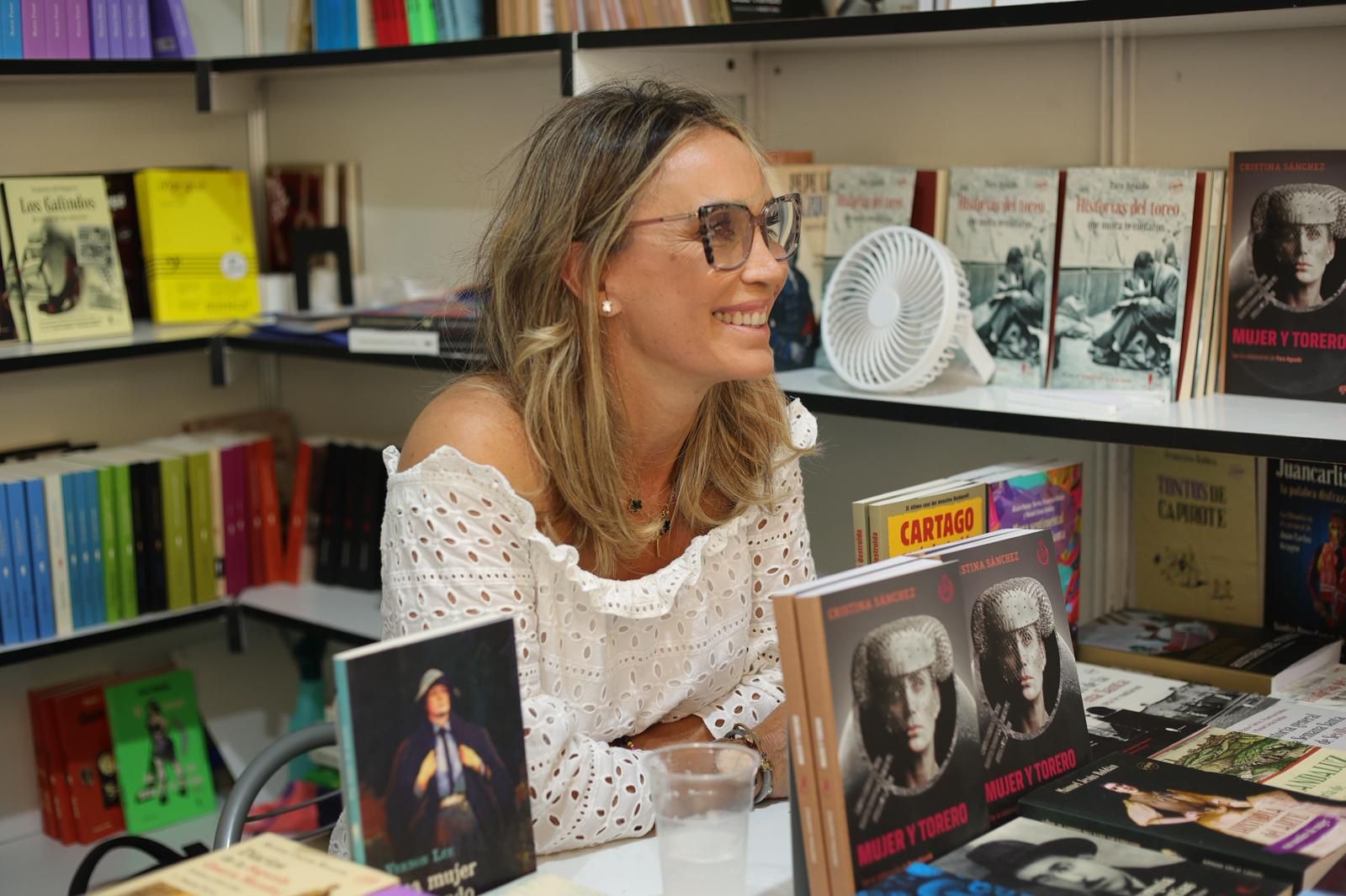 Cristina Sánchez, en una presentación de su libro.