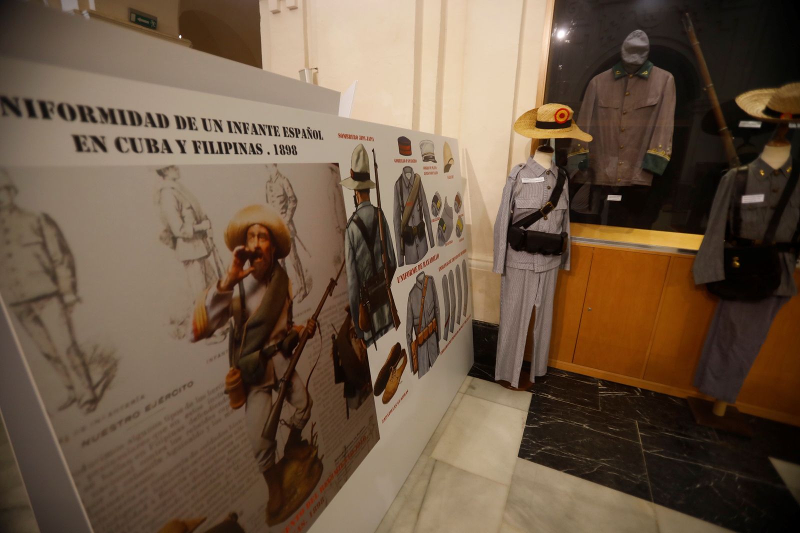 La exposición 'Cuba, Puerto Rico y Filipinas, 1492-1898 cuatro siglo de gestas en ultramar', en imágenes