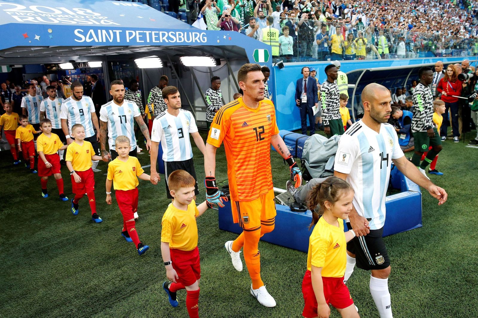 Las imágenes del Nigeria-Argentina