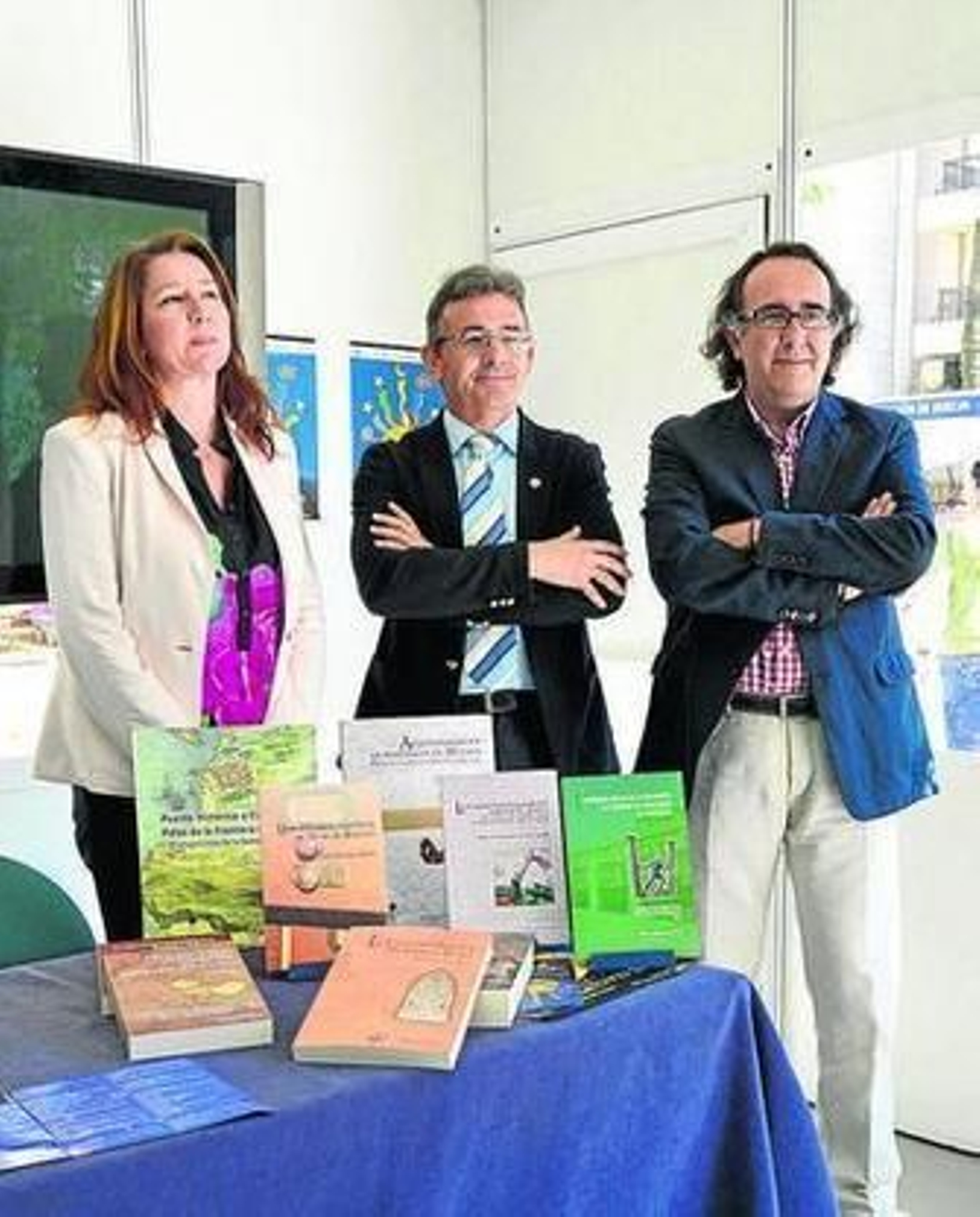 Carmen Santín, Francisco Ruiz y Dimas Borrego.